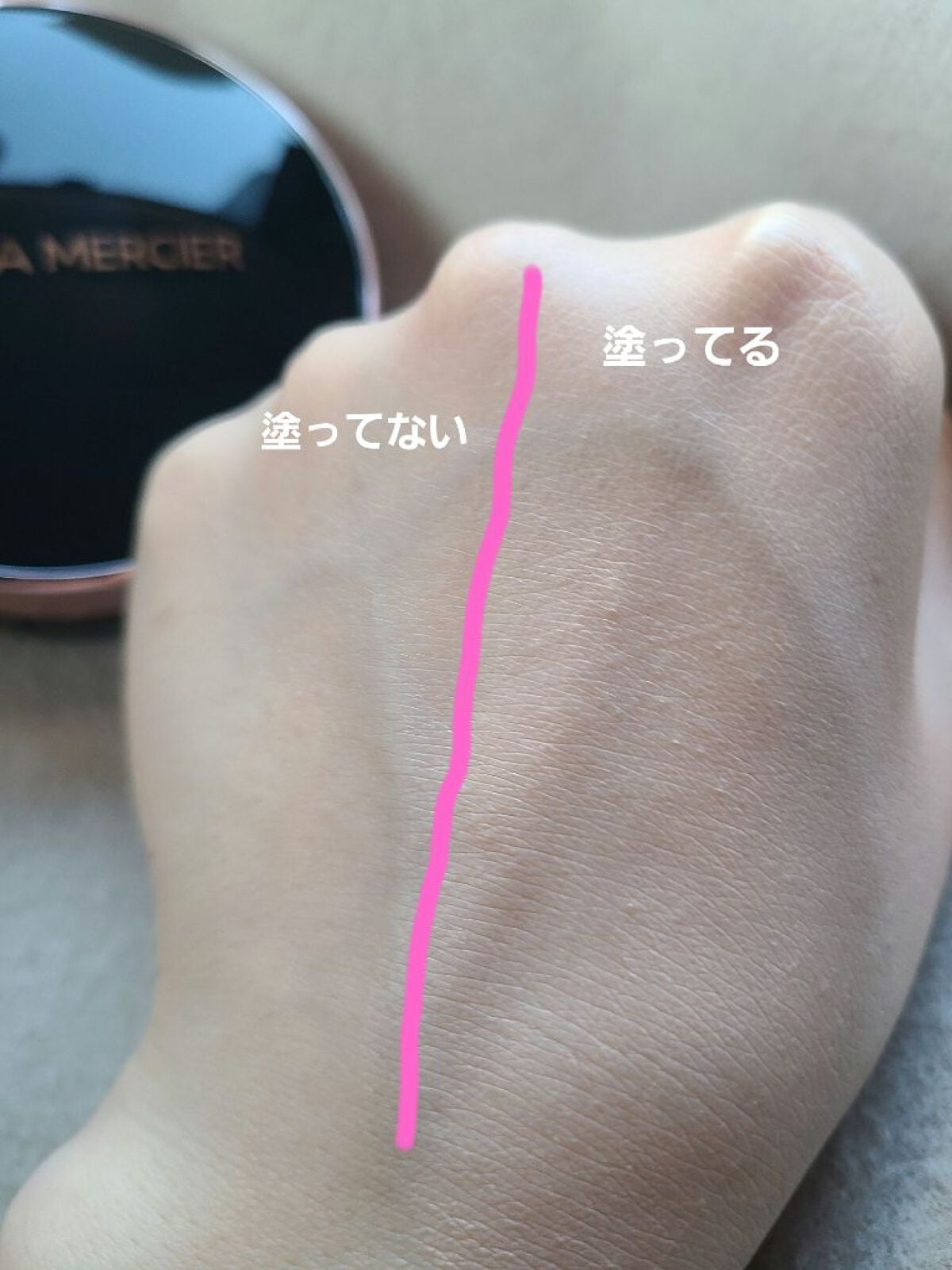 フローレス ルミエール ラディアンス パーフェクティング トーンアップ クッション/ローラ メルシエ/クッションファンデーションを使ったクチコミ(8枚目)