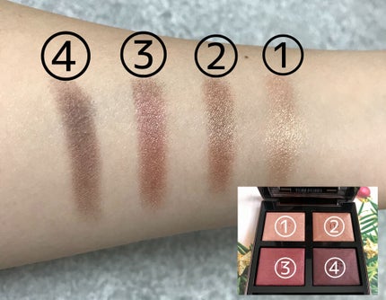 アイ カラー クォード/TOM FORD BEAUTY/アイシャドウパレットを使ったクチコミ(3枚目)