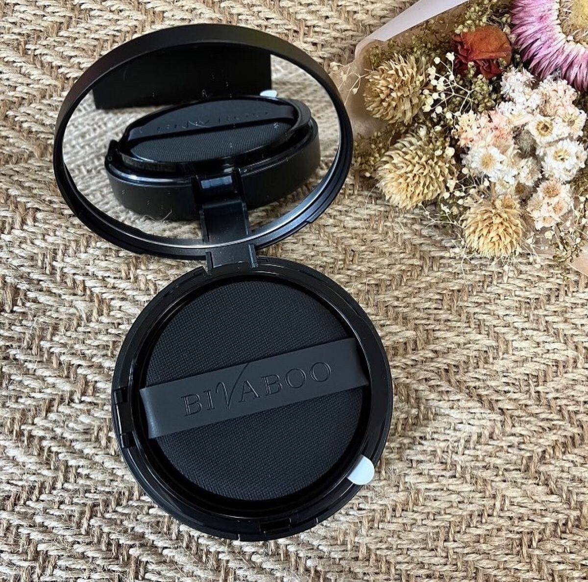 ベルベットジュエルクッション/BIVABOO/クッションファンデーションを使ったクチコミ(3枚目)