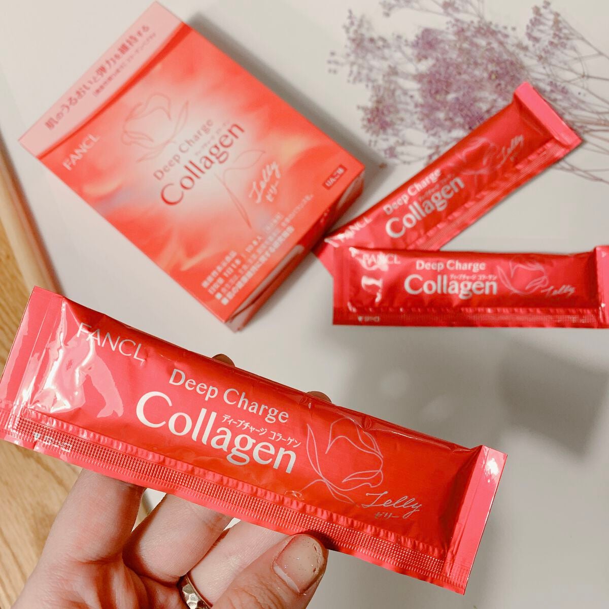 ディープチャージ コラーゲン スティックゼリー/ファンケル/美容サプリメントを使ったクチコミ(2枚目)