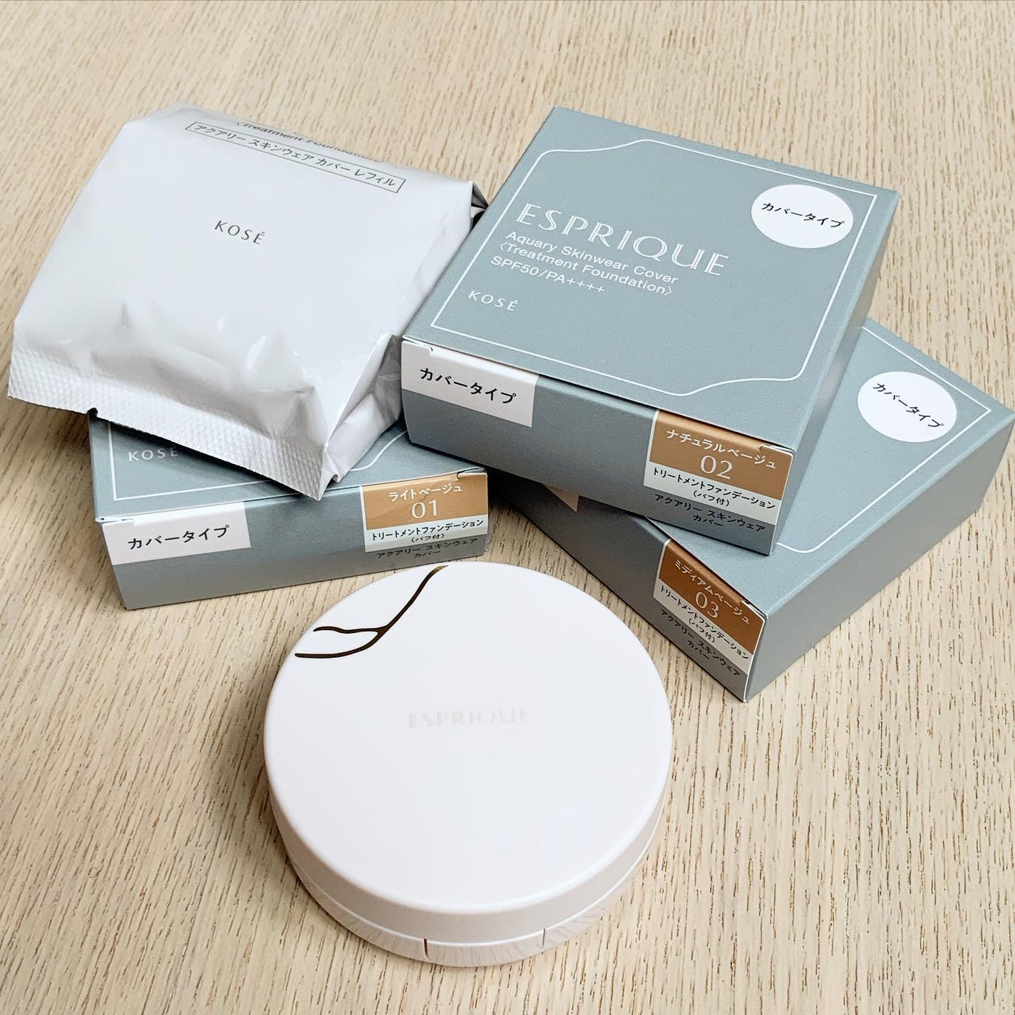 アクアリースキンウェア/ESPRIQUE/クッションファンデーションを使ったクチコミ(1枚目)