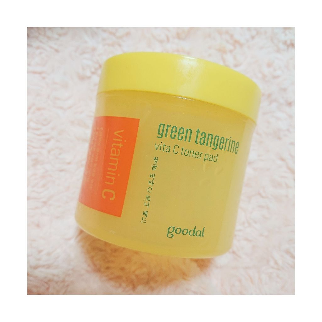 グリーンタンジェリン ビタCダークスポットケアパッド/goodal/トナーパッドを使ったクチコミ（2枚目）