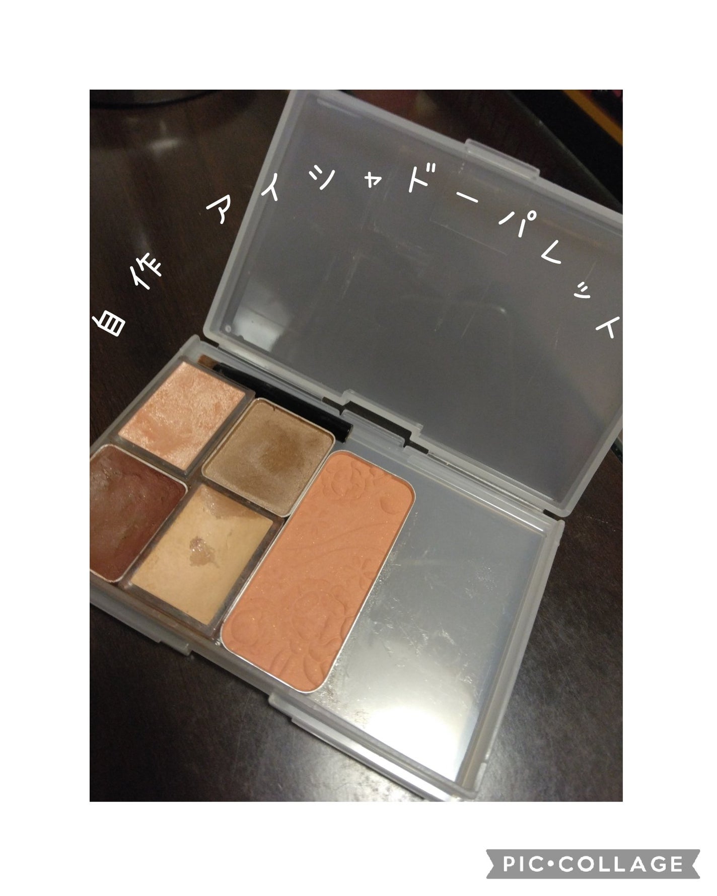るり on LIPS 「#セリア #名刺入れ #自作 #アイシャドーパレット単色アイシ..」(1枚目)