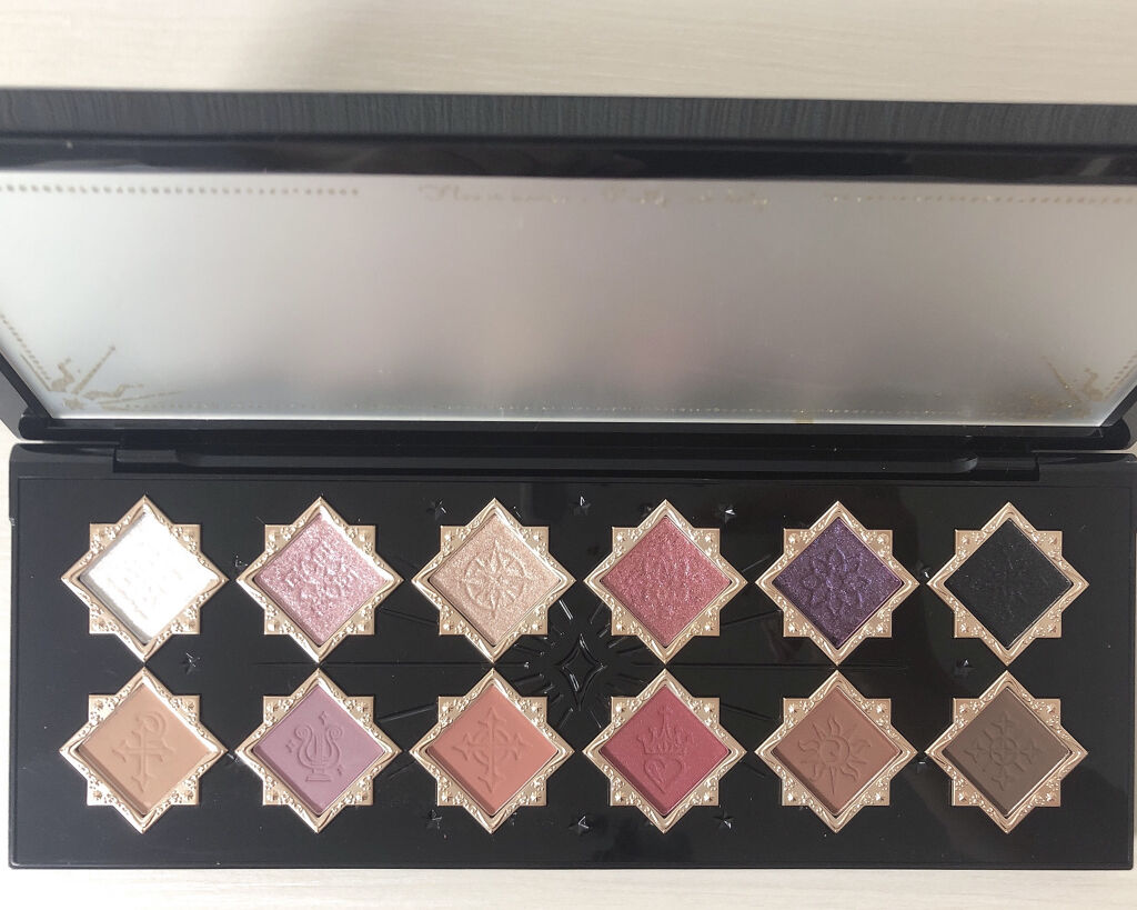 リトルエンジェル12色アイシャドウパレット ダークエンジェル/FlowerKnows/アイシャドウパレットを使ったクチコミ（3枚目）