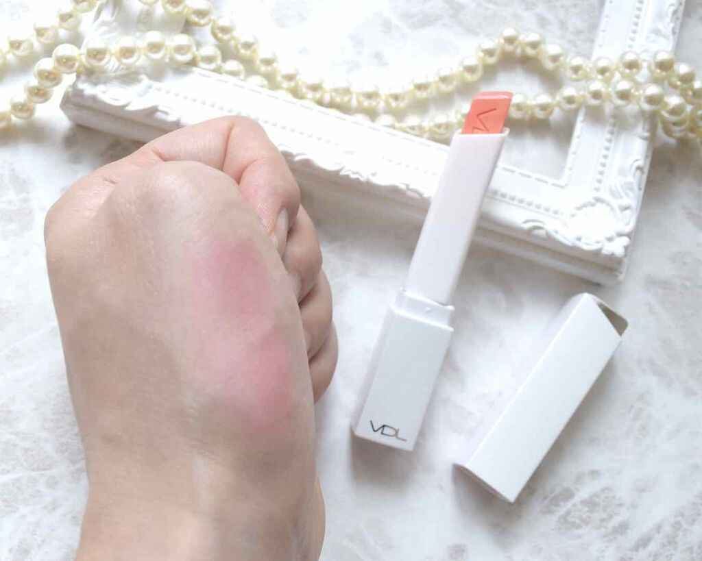 EXPERT COLOR LIP CUBE MARBLE GLOW (エクスパート カラー リップ キューブ マーブル グロウ)/VDL/口紅を使ったクチコミ(4枚目)