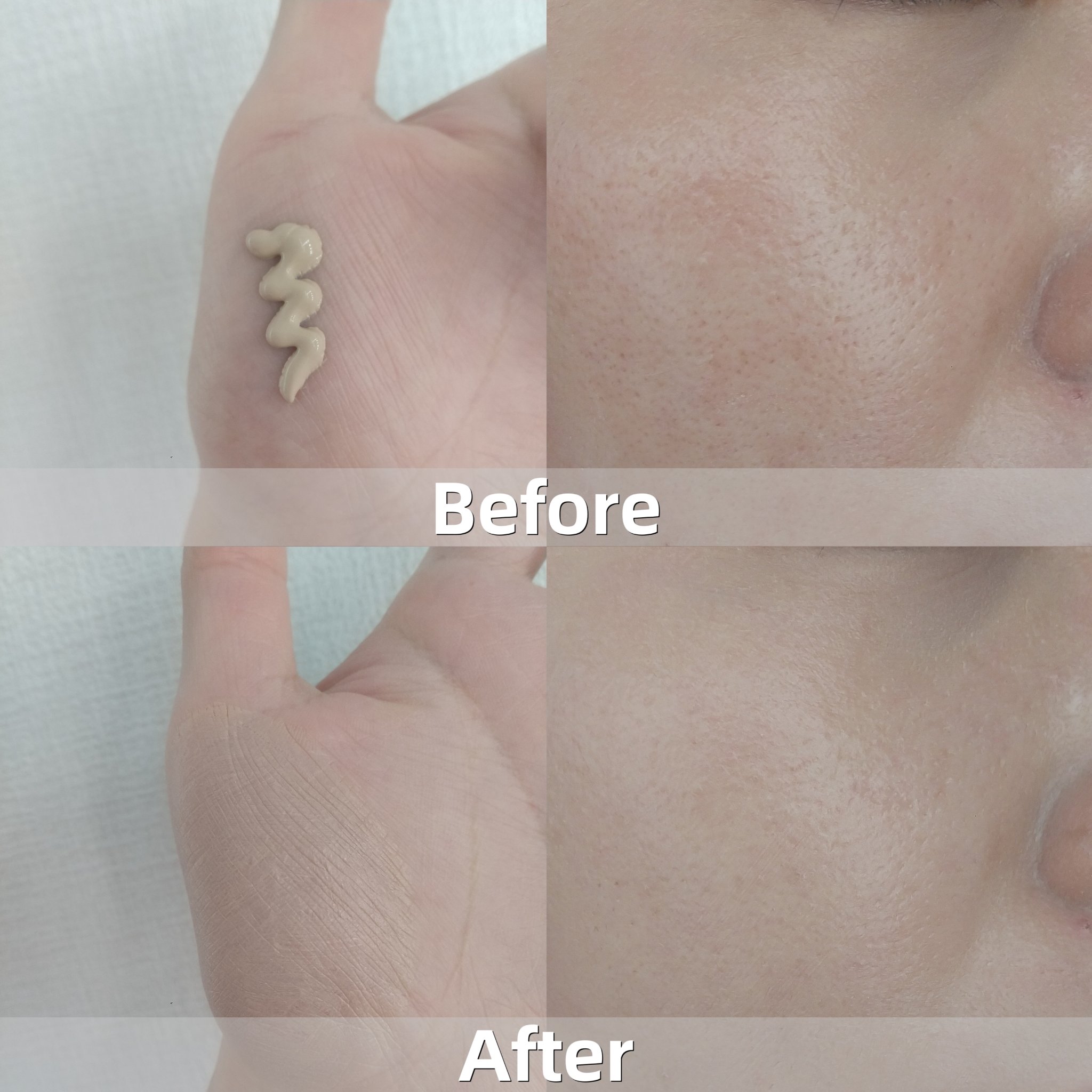 UHDファンデーション742（イエローベージュ）/COSCOS/リキッドファンデーションを使ったクチコミ（3枚目）