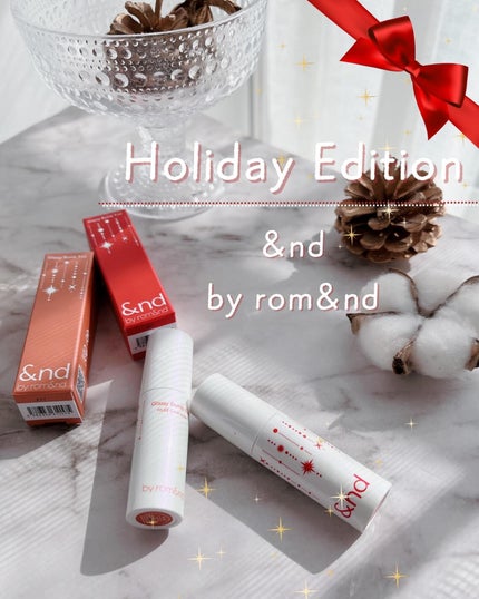 アンドバイロムアンド グラッシーボムティント/&nd by rom&nd/リップティントを使ったクチコミ(1枚目)