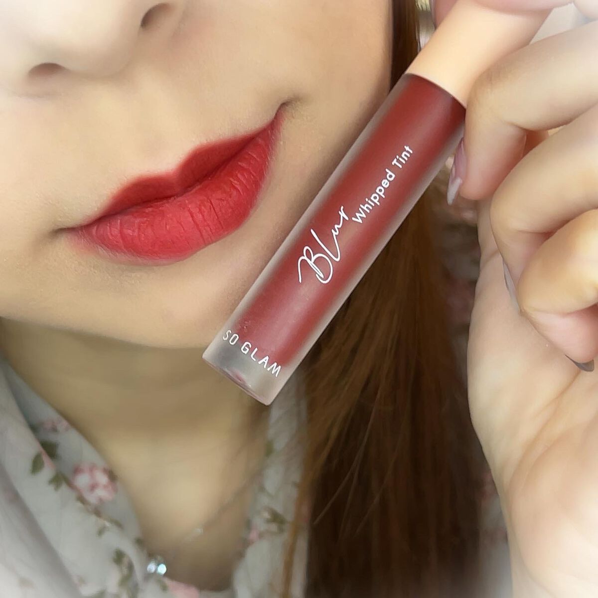 ブラーホイップド リップティント /SO GLAM/リップティントを使ったクチコミ(1枚目)