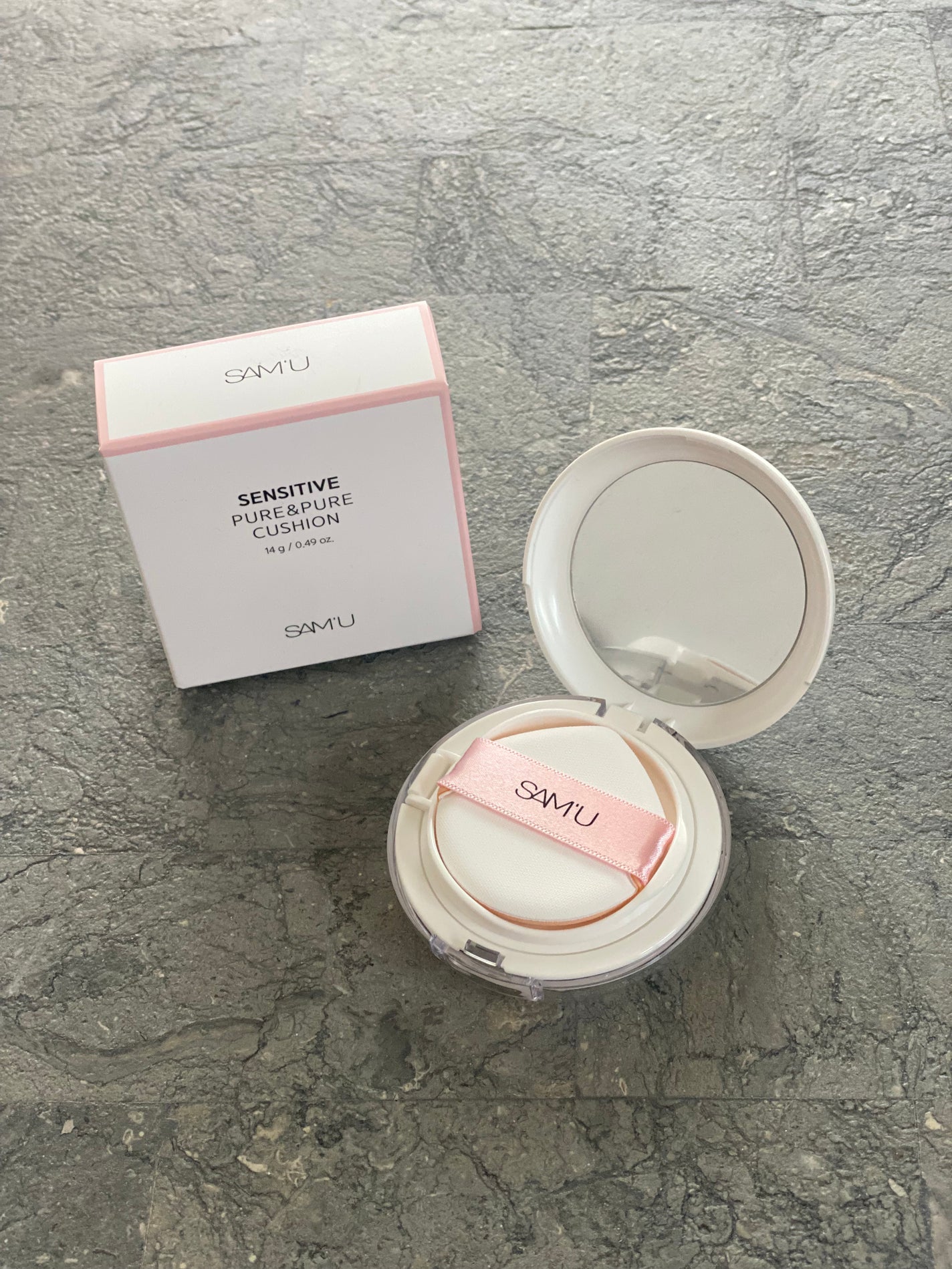 センシティブピュア&ピュアクッション/SAM'U/クッションファンデーションを使ったクチコミ(1枚目)