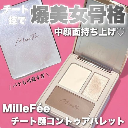 チート顔コントゥアパレット/MilleFée/パウダーハイライトを使ったクチコミ(1枚目)