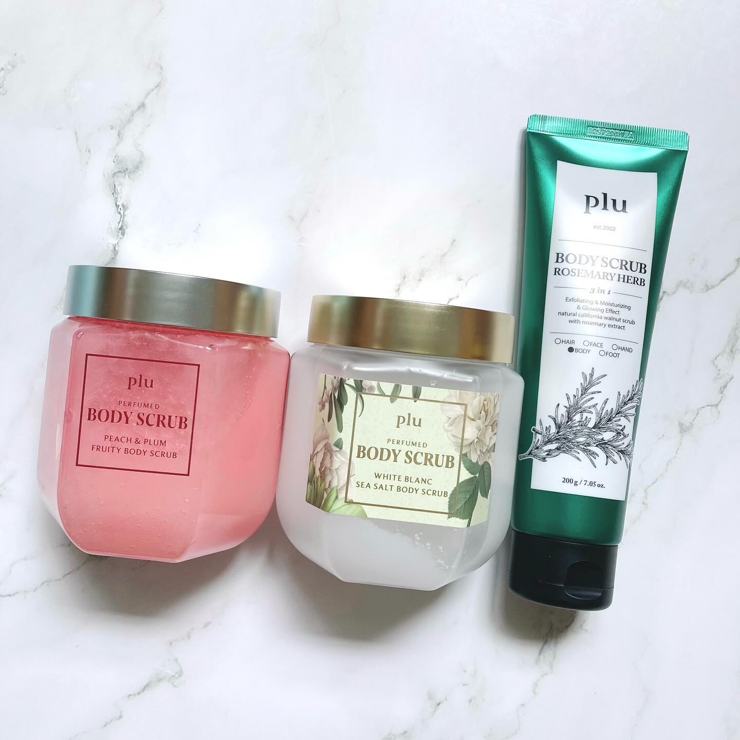 オリジナルボディスクラブ ホワイトムスク/plu/ボディスクラブを使ったクチコミ（1枚目）