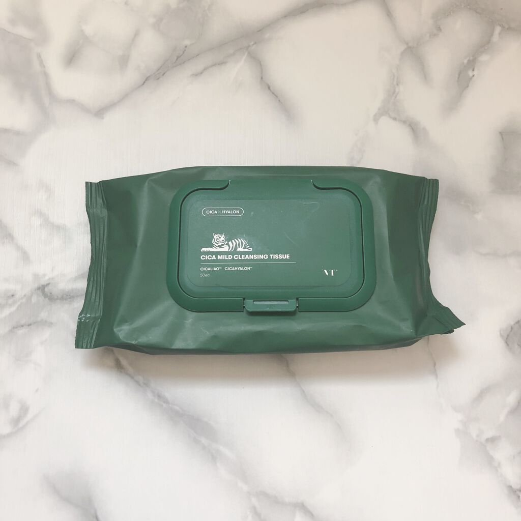 CICA マイルドクレンジングティッシュ/VT/クレンジングシートを使ったクチコミ（1枚目）