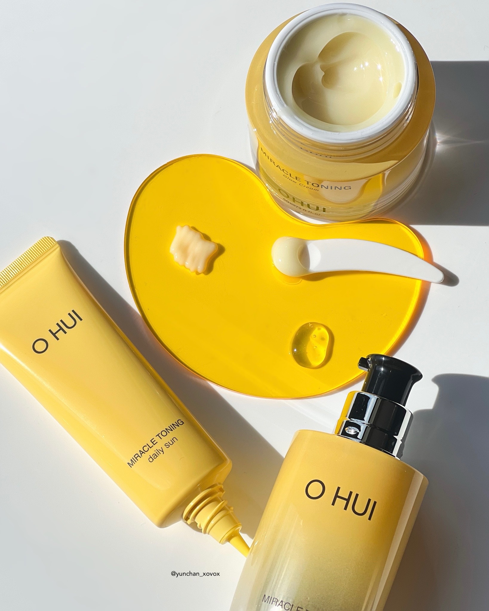 ミラクルトーニンググロークリーム/OHUI/フェイスクリームを使ったクチコミ（3枚目）