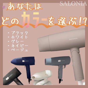 スピーディーイオンドライヤー グレー(WEB限定)/SALONIA/ドライヤーを使ったクチコミ（2枚目）