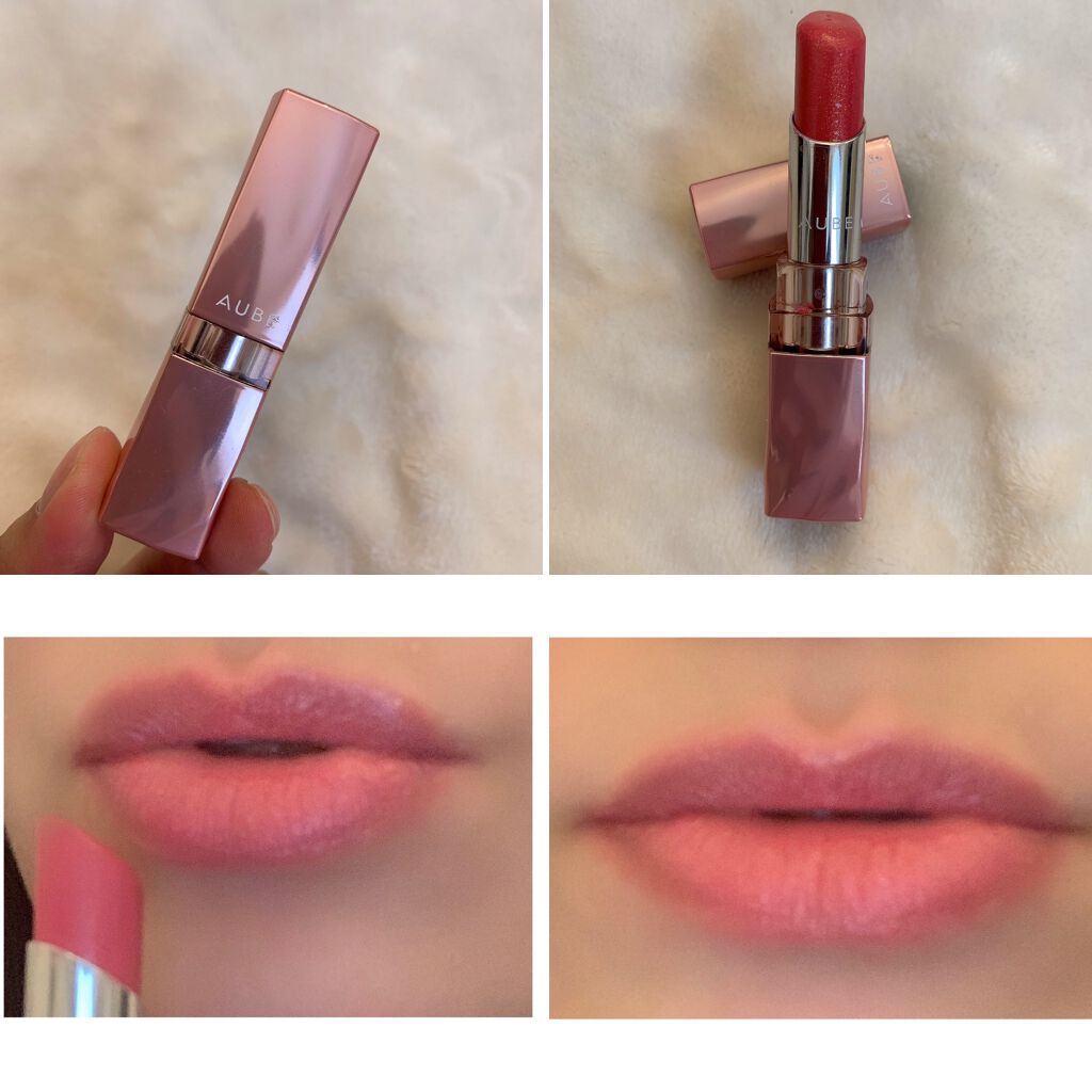 なめらか質感ひと塗りルージュ/AUBE/口紅を使ったクチコミ（1枚目）