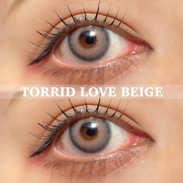トリッドラブベージュマンスリー (TORRID LOVE BEIGE monthly)/OLOLA/１ヶ月（１MONTH）カラコンを使ったクチコミ（2枚目）