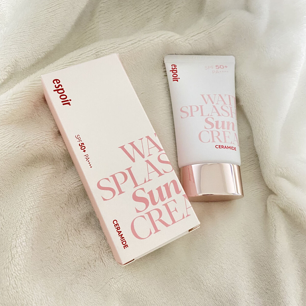 ウォータースプラッシュサンクリーム セラミド/espoir/日焼け止めクリームを使ったクチコミ（1枚目）