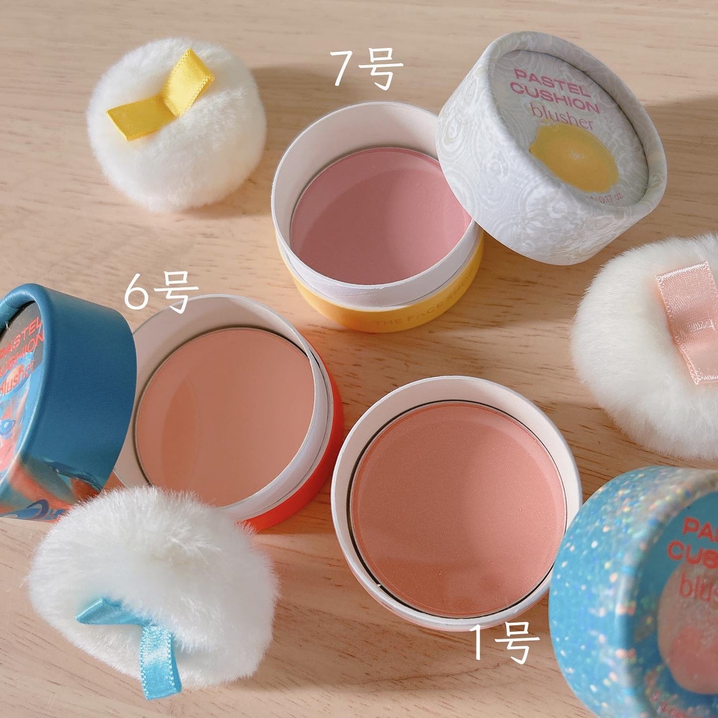 パステルクッションブラッシャー/THE FACE SHOP/パウダーチークを使ったクチコミ(2枚目)