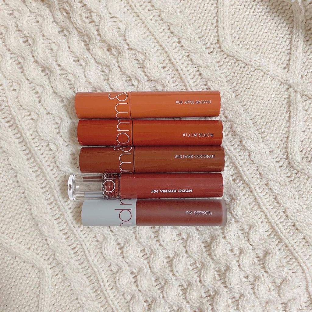 ジューシーラスティングティント/rom&nd/リップティントを使ったクチコミ(8枚目)