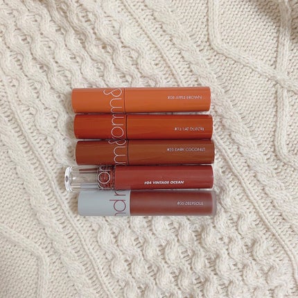 ジューシーラスティングティント/rom&nd/リップティントを使ったクチコミ(8枚目)