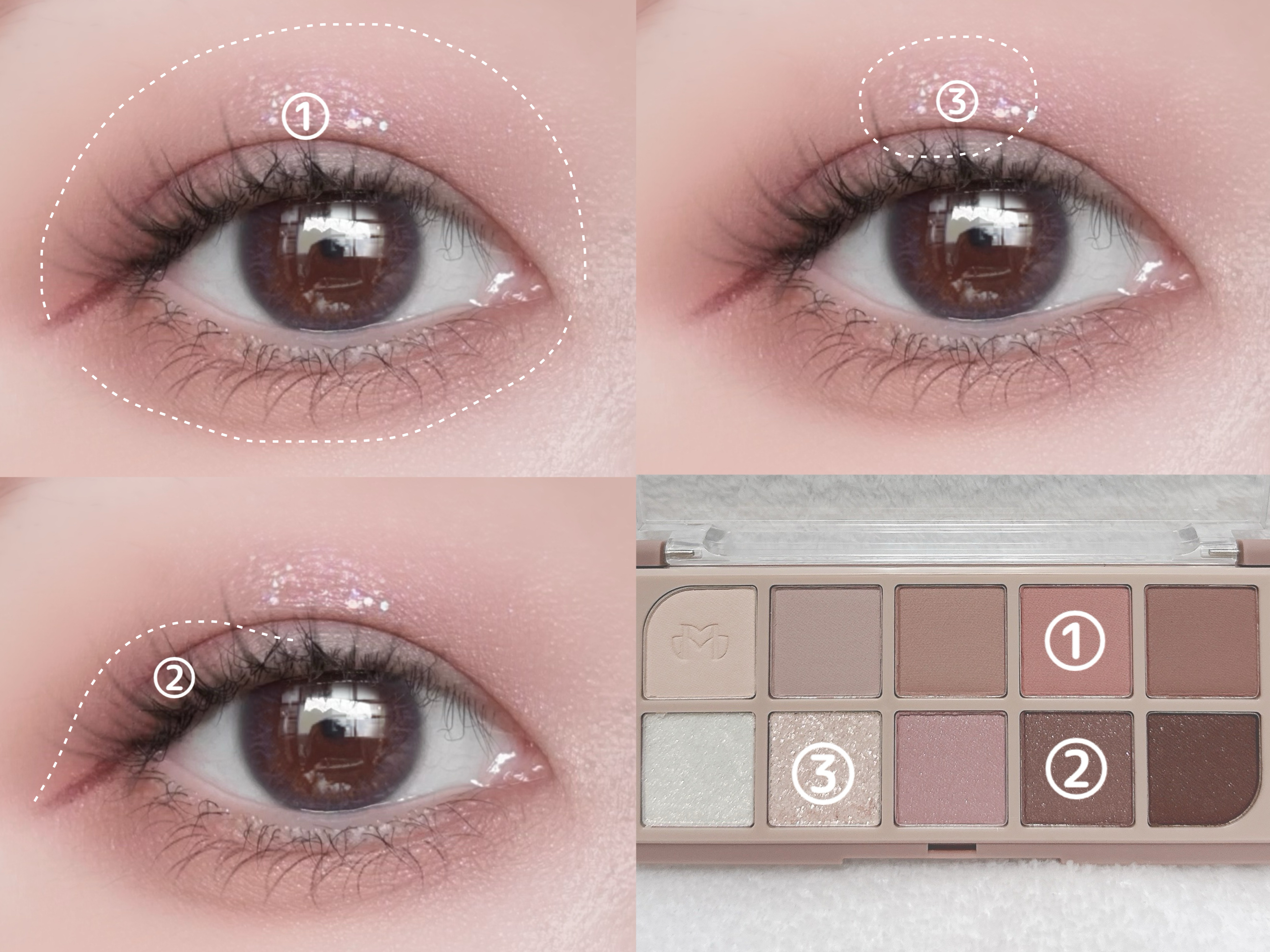 MDショールモーメント アイシャドウパレット/mude./アイシャドウパレットを使ったクチコミ（2枚目）