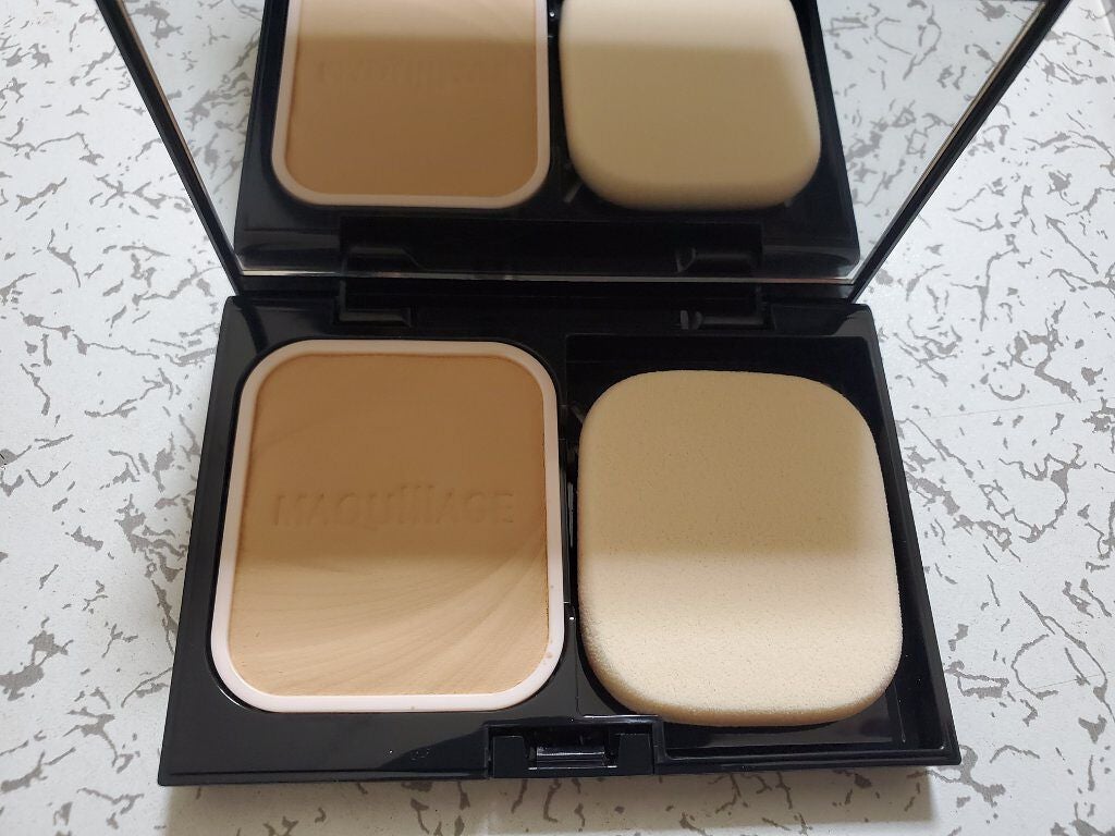 ドラマティックパウダリー&コンパクトケース 限定デザインセット SMⅡ/マキアージュ/パウダーファンデーションを使ったクチコミ(4枚目)