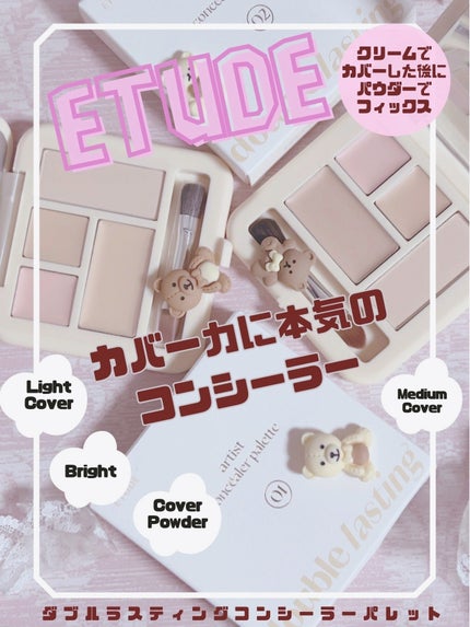 ダブルラスティング コンシーラーパレット/ETUDE/パレットコンシーラーを使ったクチコミ(1枚目)