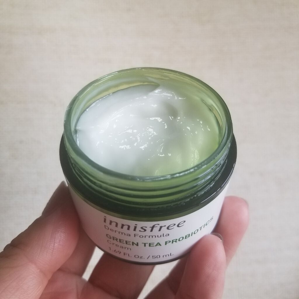 ダーマ グリーンティー プロバイオティクス クリーム/innisfree/フェイスクリームを使ったクチコミ(3枚目)