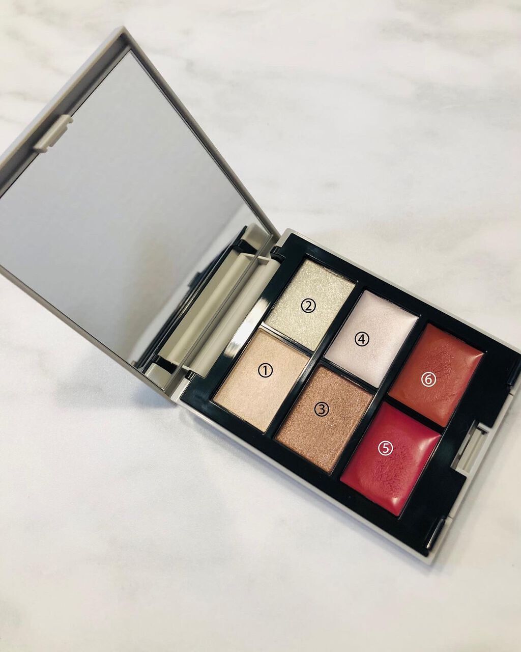 MY MIXED PALETTE 6色カスタムパレット 07 MELANCOLIE/MN/マルチパレットを使ったクチコミ（2枚目）