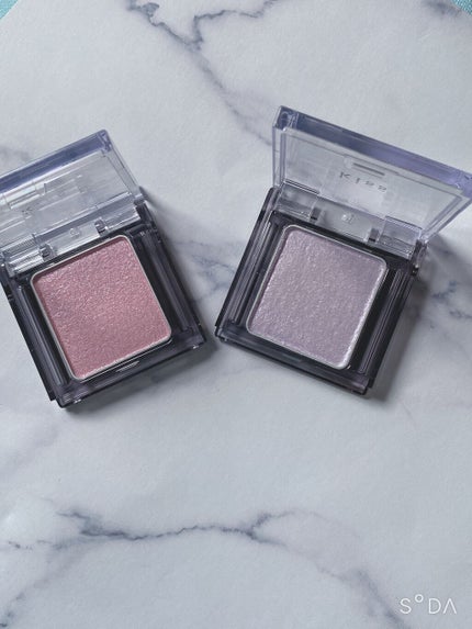 シアー グリッターアイズ 05 スノーフラワー(SNOW FLOWER)/KiSS/単色アイシャドウを使ったクチコミ(1枚目)