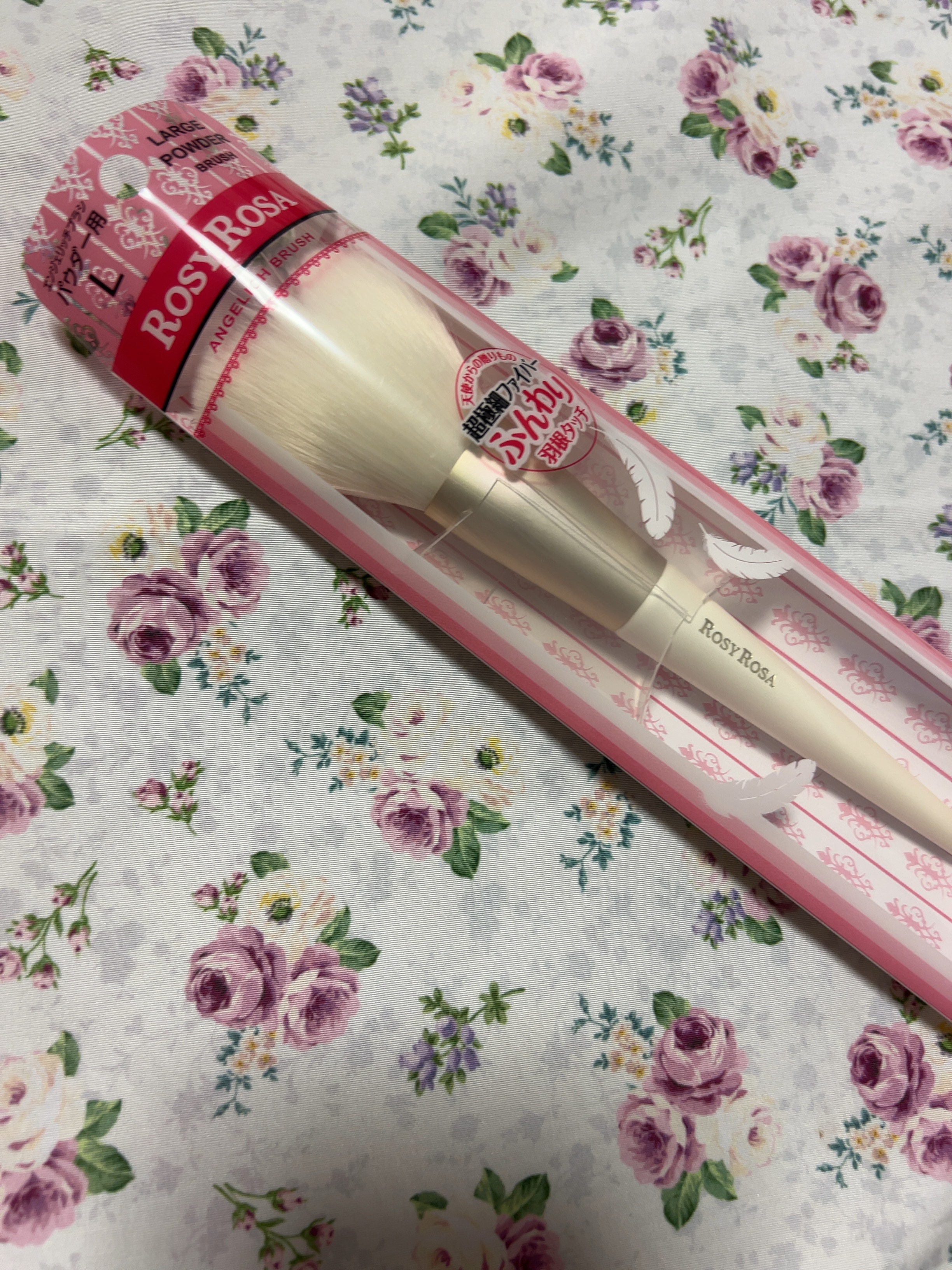 エンジェリッチブラシ パウダー用 L/ロージーローザ/メイクブラシを使ったクチコミ（1枚目）