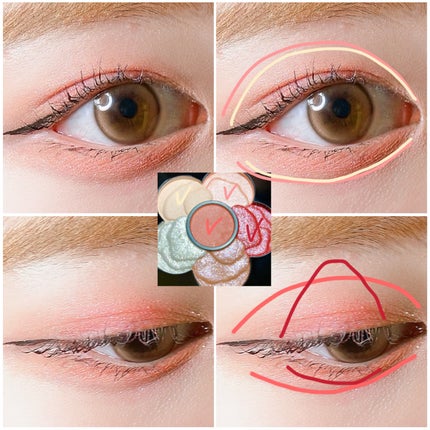 チアリー カラーズ フォー アイズ/MARY QUANT/アイシャドウパレットを使ったクチコミ(6枚目)