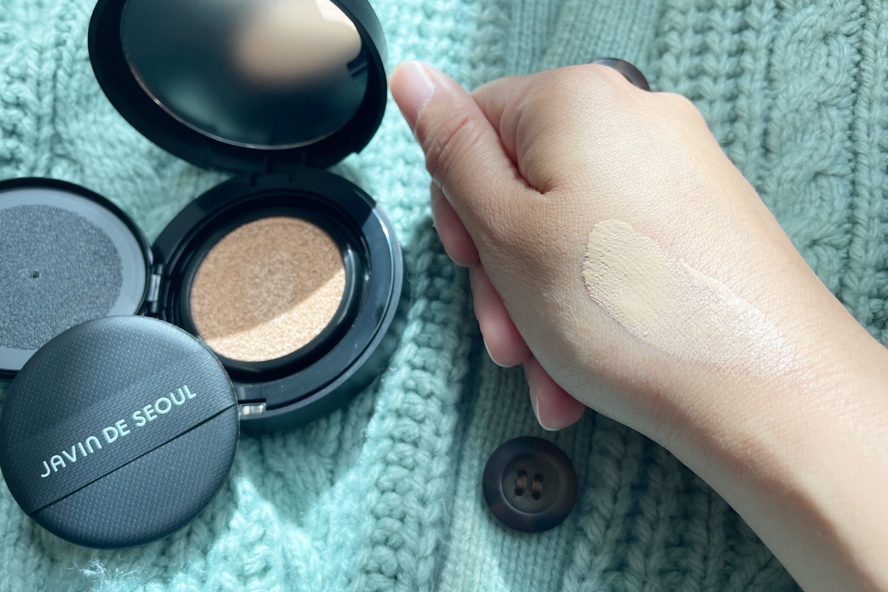 ジャビンドゥソウル ウインクファンデーションパクト/Javin De Seoul/クッションファンデーションを使ったクチコミ（3枚目）