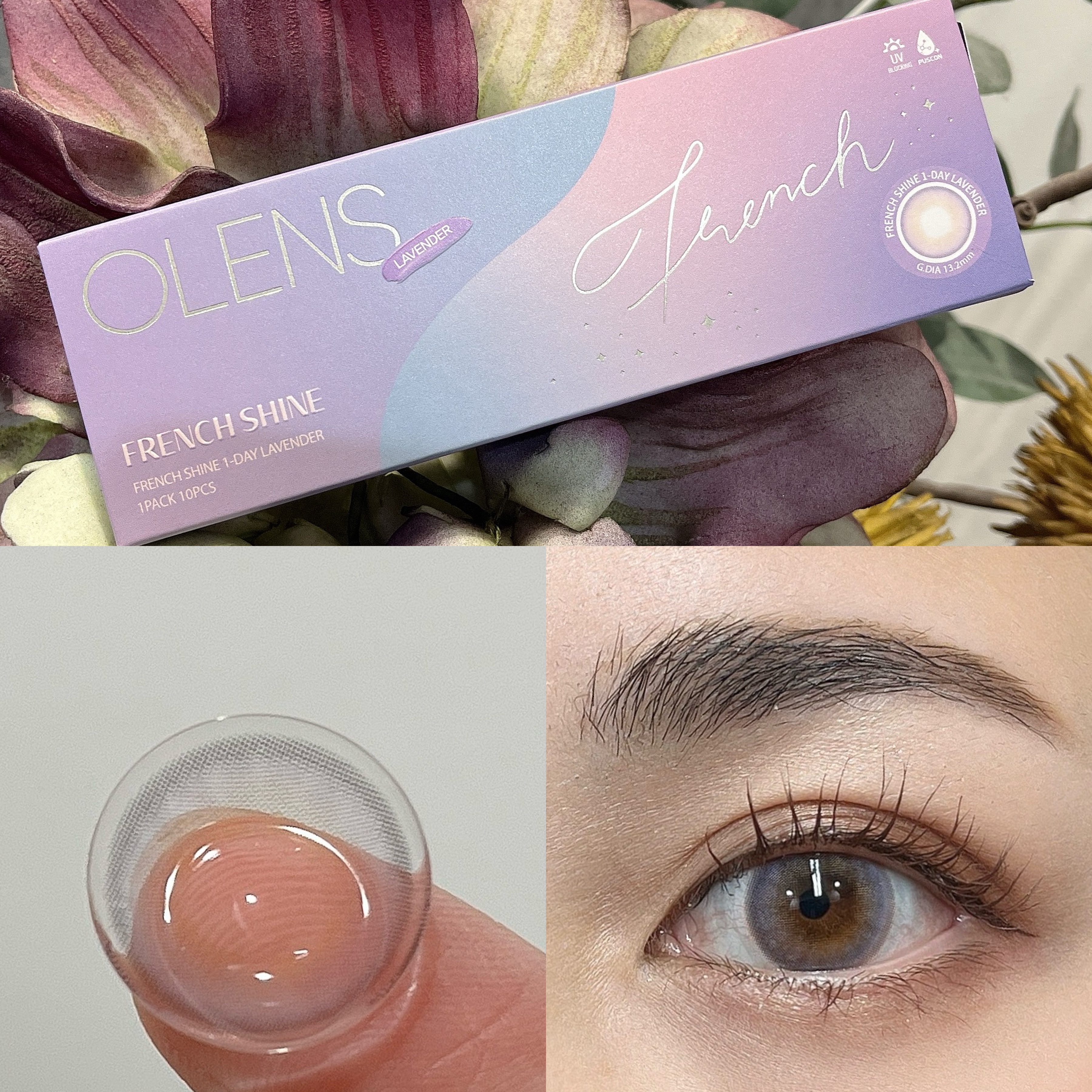 FrenchShine1day/OLENS/ワンデー（１DAY）カラコンを使ったクチコミ（3枚目）