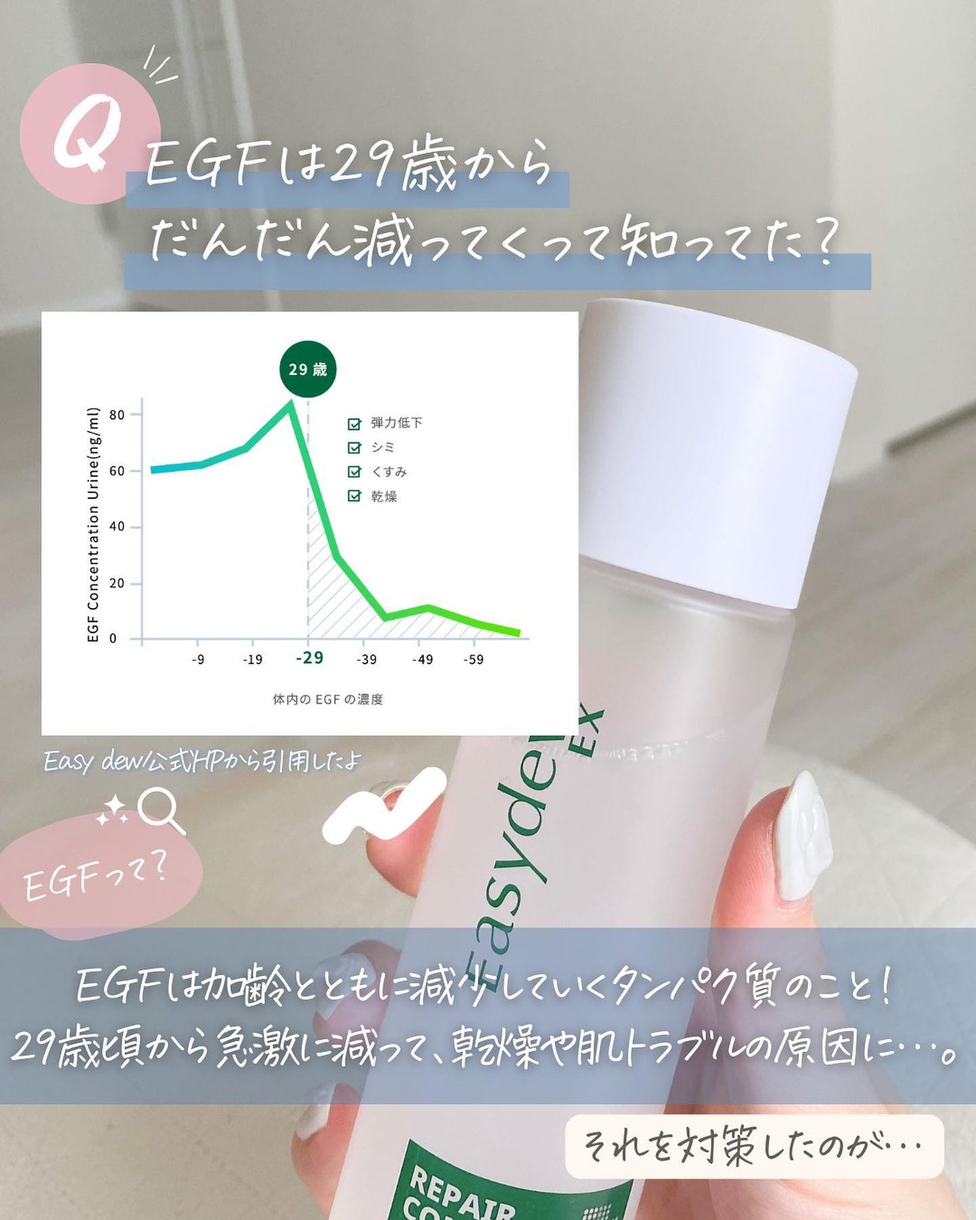 らな ♡ 韓国スキンケア / 韓国コスメ on LIPS 「【本当に感動した!理想の透明感肌🫧】今日はeasydewの大..」(3枚目)