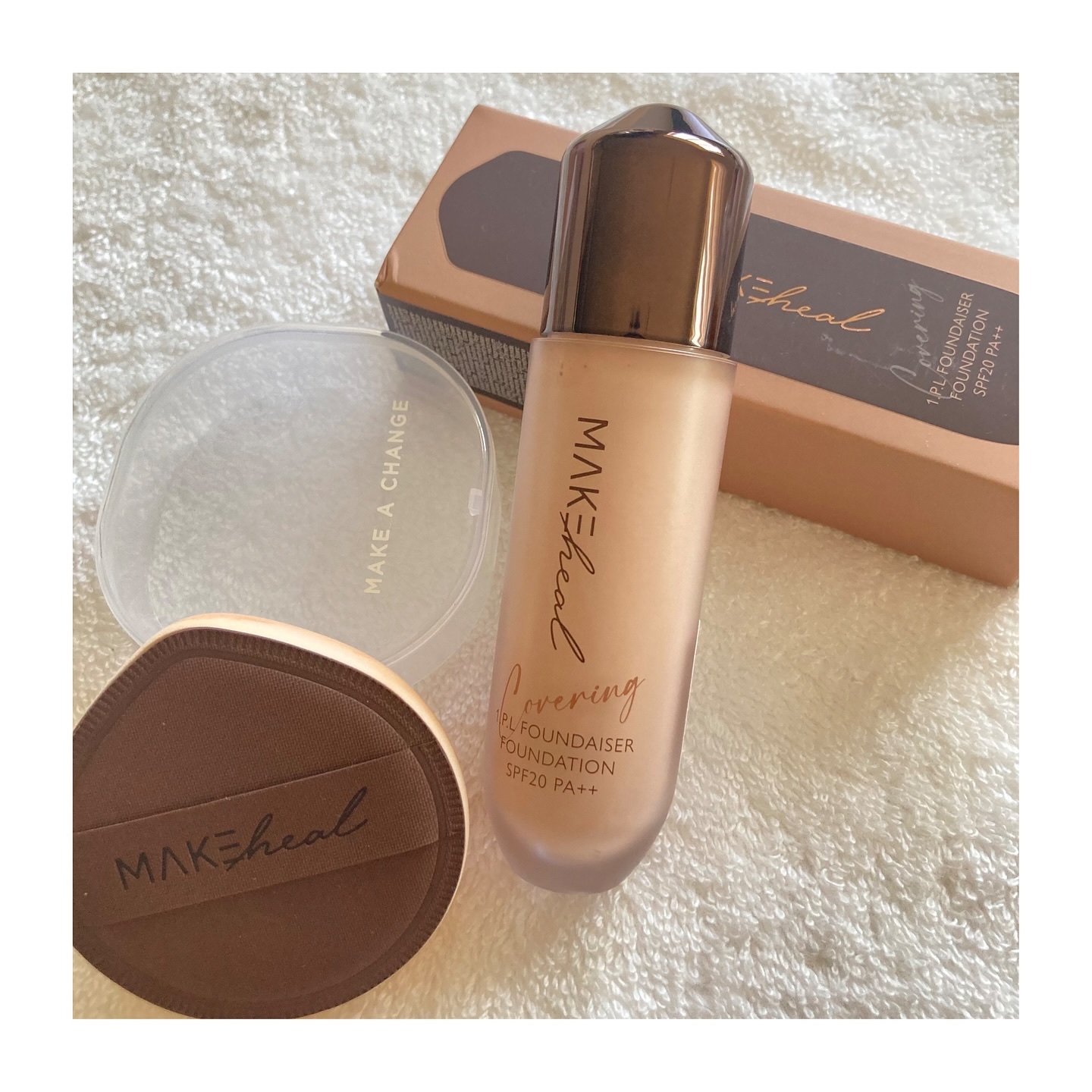 メイクヒール ワン ピーエルファンデーション/MAKEHEAL/リキッドファンデーションを使ったクチコミ（1枚目）