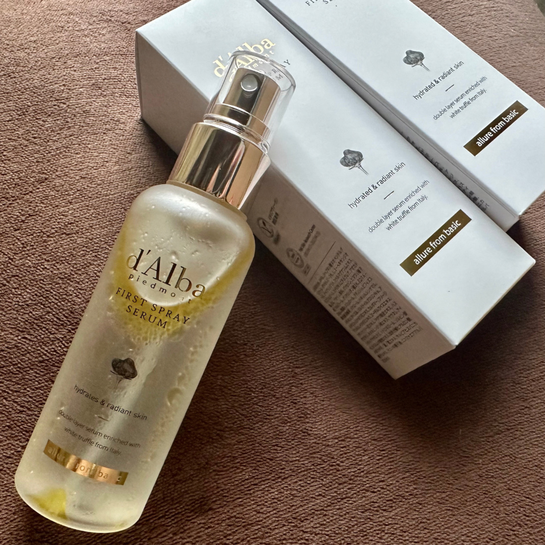 【d'Alba】

今回はダルバの商品を紹介します！


✼••┈┈••✼••┈┈••✼••┈┈••✼••┈┈••✼

［購入商品］

d'Alba Qoo10公式ショップ

☑︎ホワイトトリュフファーストスプレーセラム
　100ml×2本