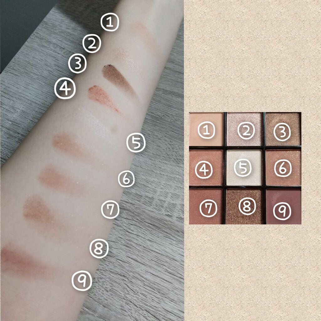 UR GLAM BLOOMING EYE COLOR PALETTE/U R GLAM/アイシャドウパレットを使ったクチコミ(5枚目)