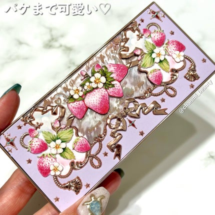 ストロベリーロココ アイシャドウパレット/FlowerKnows/アイシャドウパレットを使ったクチコミ(8枚目)