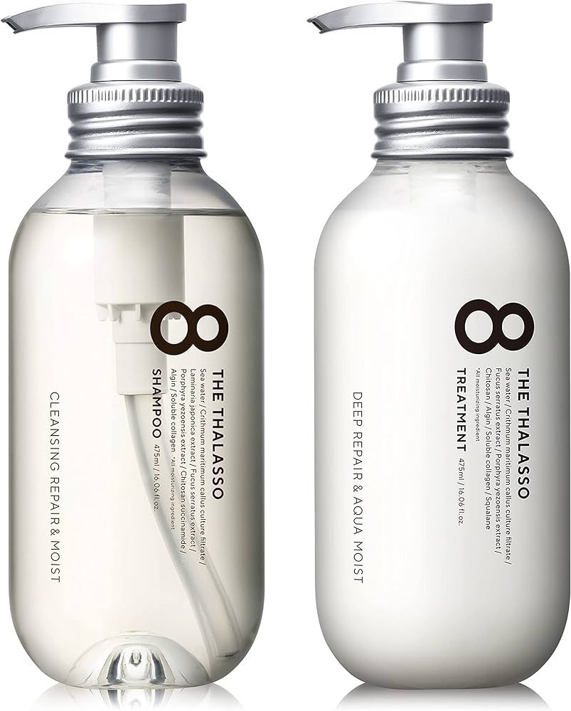 [旧商品]クレンジングリペア＆モイスト 美容液シャンプー／ディープリペア＆アクアモイスト 美容液トリートメント トリートメント詰め替え/エイトザタラソ/市販シャンプーを使ったクチコミ（1枚目）