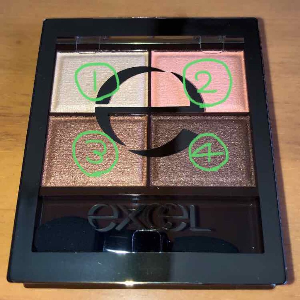 スキニーリッチシャドウ/excel/アイシャドウパレットを使ったクチコミ(1枚目)