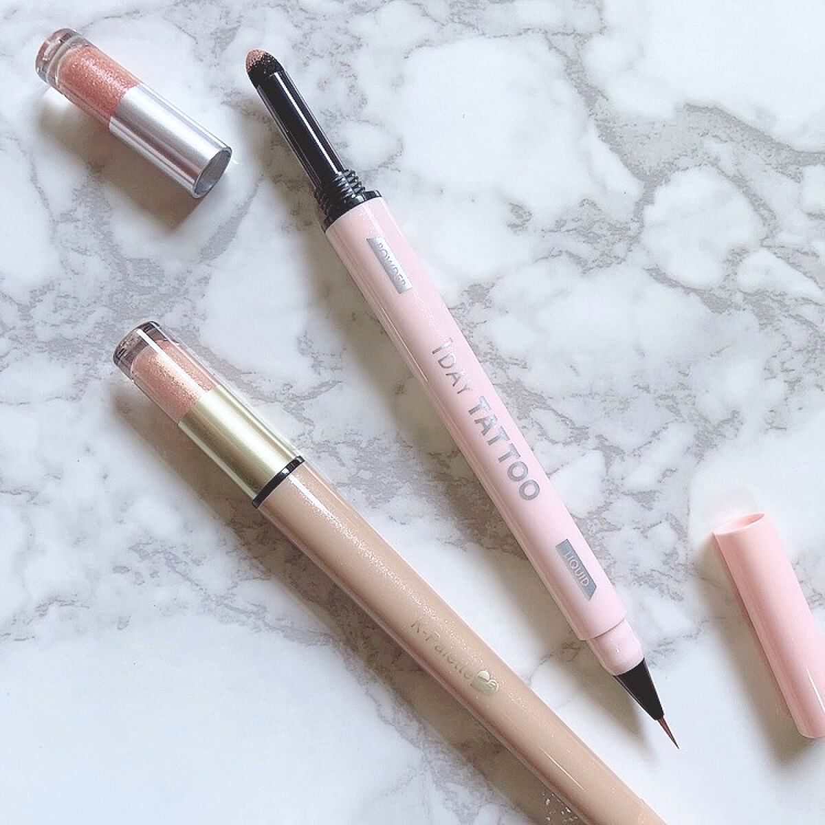 マルチブルーミングアイズ 03 ピンキッシュペタル/K-パレット/スティックアイシャドウを使ったクチコミ（2枚目）