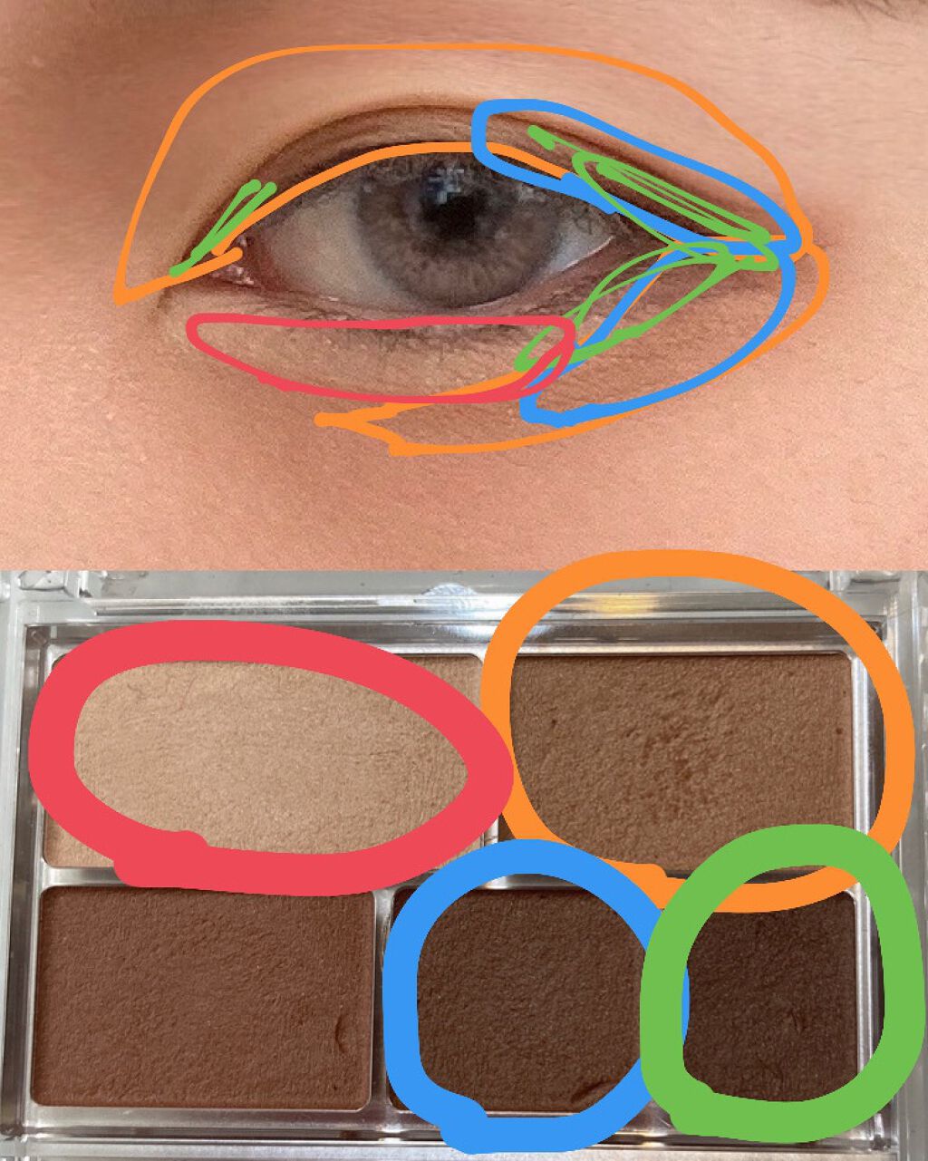 パーフェクトマルチアイズ/キャンメイク/アイシャドウパレットを使ったクチコミ(5枚目)