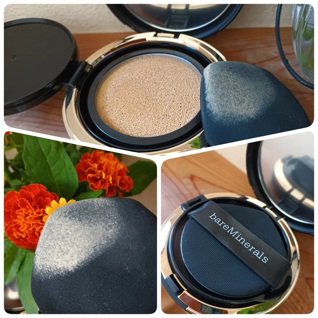 オリジナル ピュア セラム カバーアップ クッション/bareMinerals/クッションファンデーションを使ったクチコミ(2枚目)
