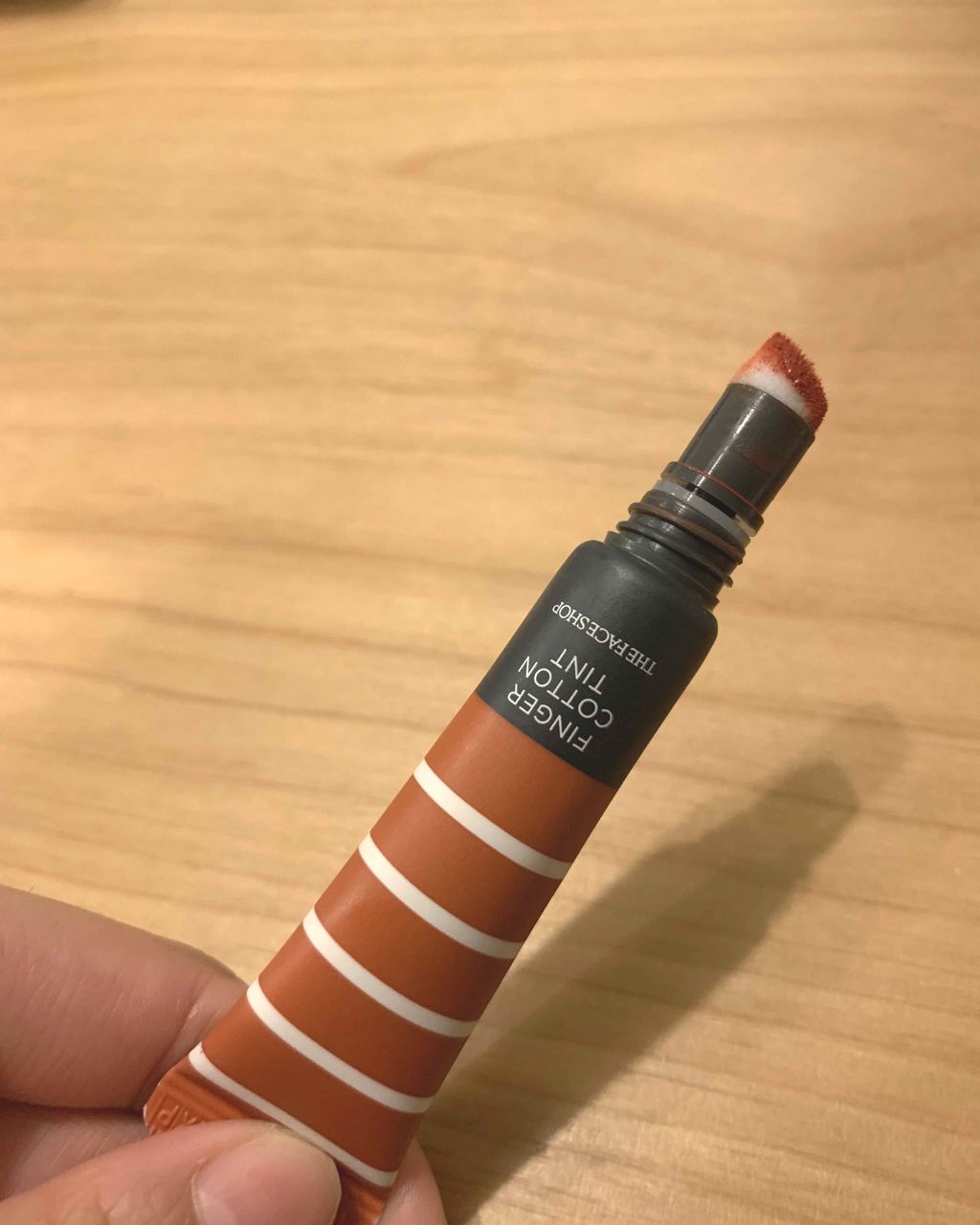 フィンガーコットンティント/THE FACE SHOP/リップティントを使ったクチコミ（3枚目）