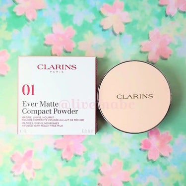 CLARINS エヴァーマット コンパクトパウダーのクチコミ「#clarins の#エヴァーマットコンパクトパウダー ✨


@clarinsofficia.....」（1枚目）