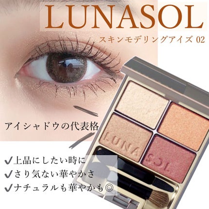 スキンモデリングアイズ/LUNASOL/アイシャドウパレットを使ったクチコミ(1枚目)