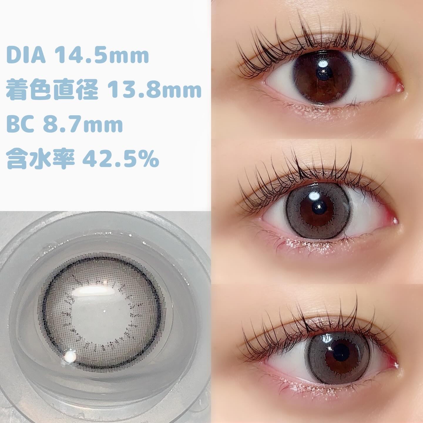 エバーカラーワンデー ナチュラル パールスノーグレー/エバーカラー/ワンデー（１DAY）カラコンを使ったクチコミ（2枚目）