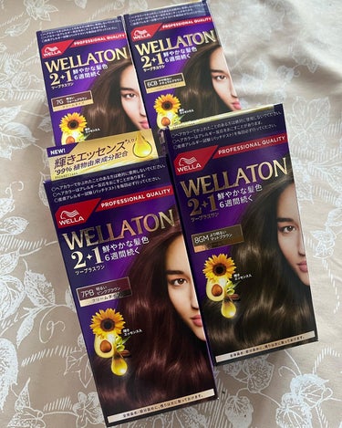 トレンドカラーも定番カラーも豊富♪
WELLA（ウエラ）WELLATON2+1を
使ってみたよ😆

４色をお試しさせていただきました。
 
・一番人気のウォームブラウン
・透明感のあるナチュラルブラウン