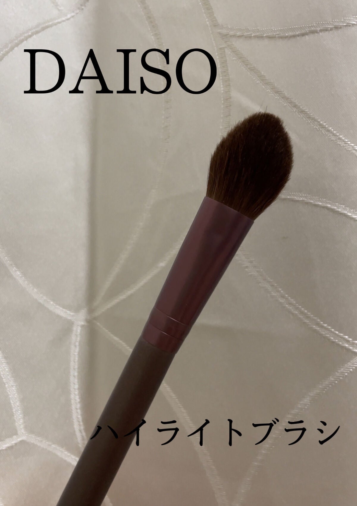 ハイライトブラシ 馬毛/DAISO/メイクブラシを使ったクチコミ(1枚目)